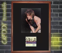 Bon Jovi Foto Con Firma Y Entrada Recital Wembley 1995
