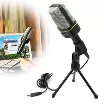Microfone Condensador Gravação Pc Cabo Tripe + Pop Filter