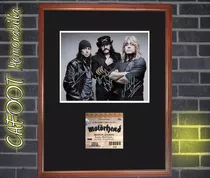 Motorhead Foto Firmada Y Entrada Concierto 25 Aniversario