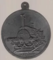 Medalla  Ferrocarril Ramallo Locomotora La Porteña Exc-