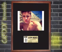 Justin Bieber Foto Firmada Y Entrada Recital Argentina 2011