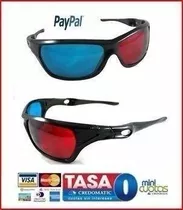 1x Lentes Rojo Azul 3d Dimensional 3 Copas Dvd Movie Game