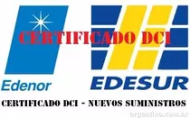 Electricista Matriculado, Certificados Dci