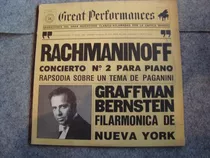 Disco Vinilo Rachmaninoff Concier 2 Piano Graffman Bernstein