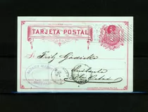 Tarjeta Postal Con Sello Impreso, 1882, Filatelia Chilena