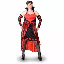 Disfraz Reina De Corazones Para Mujer Talla: 2x Halloween