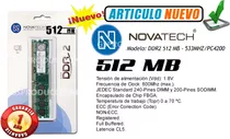 Memoria Ram Ddr2 - 512mb/533mhz - Novatech - Garantia 1 Año