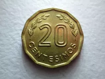 Moneda Uruguay 20 Centesimos 1977 Cerro Montevideo Boedo