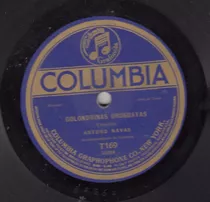 Uruguay Arturo Navas Disco Pasta 78 Rpm Tapera Y Golondrinas