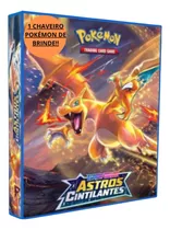 Álbum Fichário Pasta Pokemon + 10 Folhas + 06 Cards + Brinde