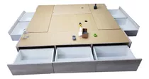 Cama Box Base Somier Cajones Y Baulera 2 X 2