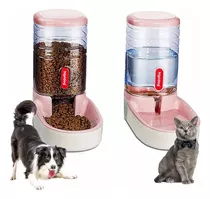  Dispensador De Agua Y Comida Para Gato Y Per (3.8l O 2.3kg)