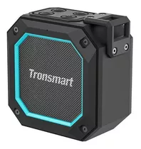 Bocina Bluetooth Portátil Tronsmart Groove 2 Ipx7 Luces Led Color Negro