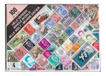 100 Timbres/ Estampillas Postal De Todo El Mundo Dobles