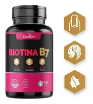 Biotina, 500 Mg, 100 Cápsulas, Crecimiento, Salud, Cabello, Uñas Y Piel, Sabor Natural