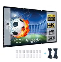 Pantalla Tipo Telón De 100 Pulgadas Para Video Beam Proyecto