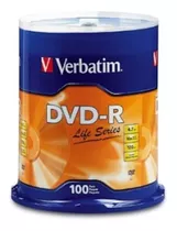 Discos Virgenes Verbatim Dvd - Dvd-r 16x - 100 Discos 95 /vc