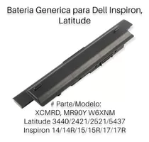 Bateria Generica Para Laptop Dell Inspiron 15 3000 (xcmrd)