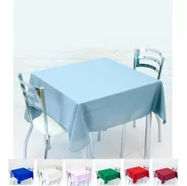 10 Toalha De Mesa Lisa 4 Cadeira Cozzilar Buffet Festa Casamento Kit Cor Azul Bebê