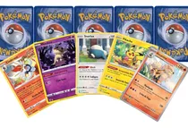 Kit Lote 50 Cartas Pokémon Tcg Original Copag Português