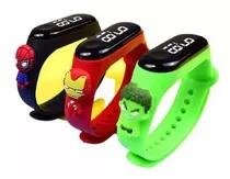 Reloj Led Cartoon Para Niños Smartband Inteligente Animado