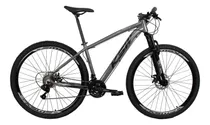 Bicicleta Aro 29 Ksw Xlt Aluminio 21v Cambios Index Cor Cinza/preto Tamanho Do Quadro 17