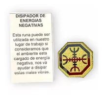 Disipador De Energia Negativa Runa Cristal 3cm Feng Shui