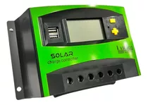 Controlador Solar Carga Pwm Lcd 40a Usb Regulador Automático