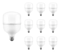 Kit 10 Lâmpadas Bulbo Led T70 20w Branco Frio 6500k Bivolt