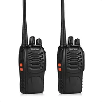 Handy Radio Manos Libres Walkie Talkie Recargable Baofeng Bandas De Frecuencia Uhf Color Negro