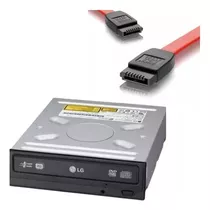 Gravador E Leitor Dvd Cd 24x E 48x Pc Arranhado +1 Cabo Sata