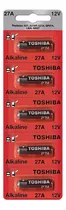 Pack X5 Pilas Toshiba Alcalina 27a 12v Cámara Control Remoto