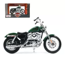 Harley Davidson Modelo 2013 Xl 1200v Seventy-two Escala 1/12 Color Verde