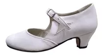 Zapatos De Danza - Jazz, Español Y Folclore. Ecocuero Blanco