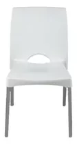 Silla De Comedor Garden Life Boston, Estructura Color Blanco, 6 Unidades