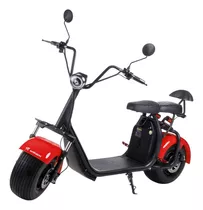 Scooter Elétrica 2000w X7 Autonomia 65km 2 Lugares Vermelha