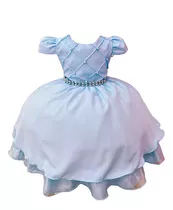 Vestido Cinderela Frozen Infantil Aniversário