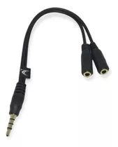 Cable De Audio 3.5 Mm 1 Macho 2 Hembra Microfono + Speaker  