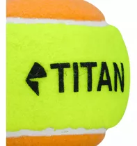 Bola De Tênis Para Crianças Titan Beach Tennis Cor Laranja Por Kit De 24 Unidades