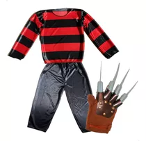 Disfraz Freddy Krueger Niños Con Accesorios Garra Halloween
