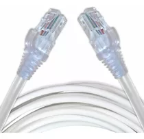 Cabo Internet / Rede Lan Utp Montado Branco 5 Metros R2543