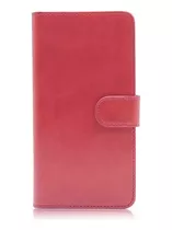 Flip Cover Agenda Roja Para Oppo (todos Los Modelos)