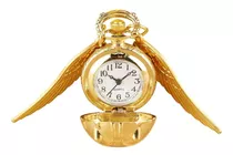 Reloj De Bolsillo Harry Potter Snitch Dorada Golden