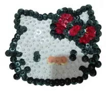 Aplique De Lentejuela Hello Kitty, Para Murga, Pegar O Coser