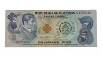 Billetes Mundiales Filipinas 2 Piso Visita Papal J Pablo Ii 