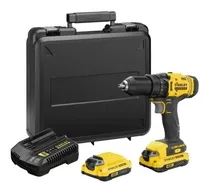 Taladro Atornillador Inalámbrico De 13mm Stanley Scd700c2k 20v + 2 Baterías De 1.5ah + Accesorio Con Maletín De Transporte 220v