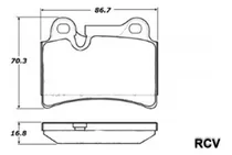 Balatas Disco  Trasera Para Volkswagen Touareg   2008