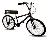 Bicicleta Aro 26 Com Banco De Mobilete 6 Marchas Tipo Bmx Pt