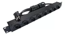 Régua Para Rack 19 Pol Com  Extensão 8 Tomadas 10a 127/220v 