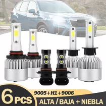 Luz Alta/baja/niebla Kit Faros Led 8000lm Para Subaru